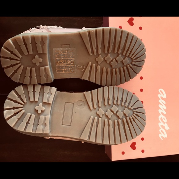 NEW Ameta Pink Bambi Floral Detail Boot - Picture 7 of 10